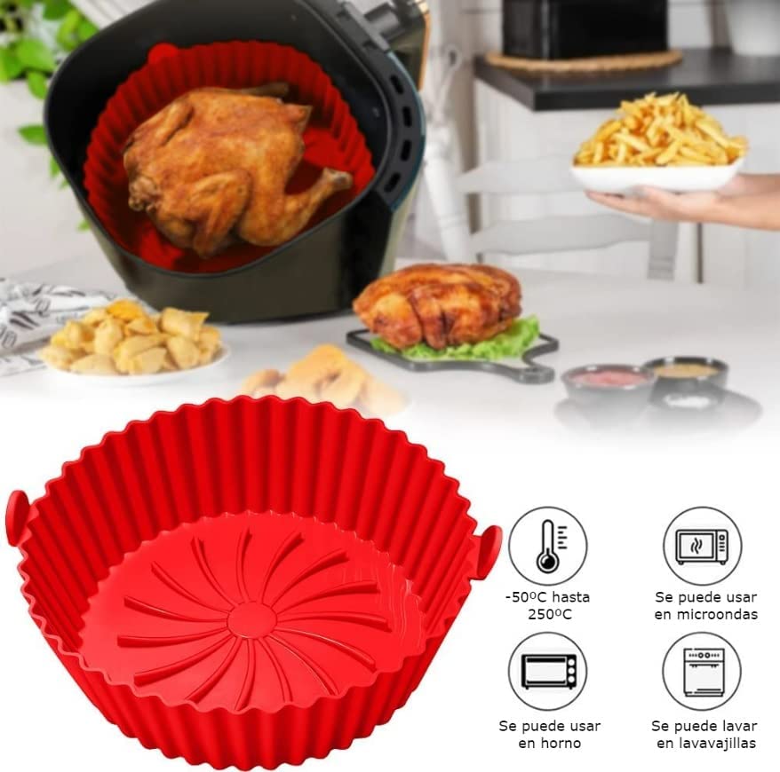 Bandeja silicona Freidora aire 20 cm
