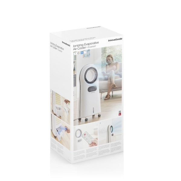 Climatizador Evaporativo Ionizador sin Aspas con LED Evareer InnovaGoods