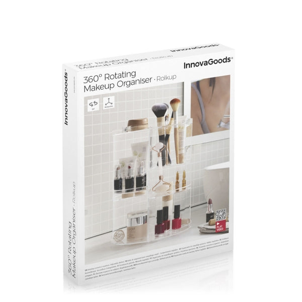 Organizador de Maquillaje giratorio ROLKUP Innovagoods