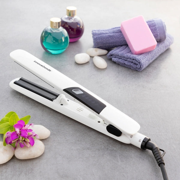 Plancha de pelo cerámica con vapor STEMIO INNOVAGOODS - Alisado perfecto y cuidado capilar